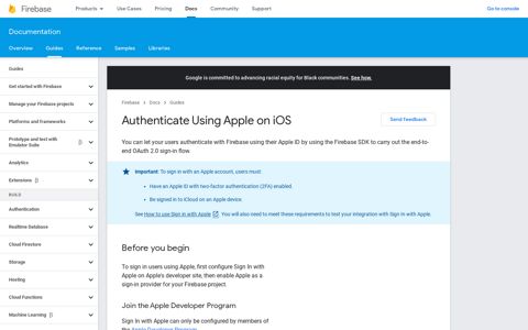 Authenticate Using Apple on iOS | Firebase