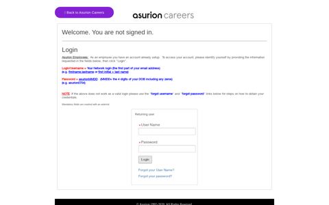Login - User Sign In