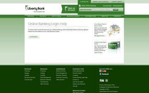Online Banking Login Help | Liberty Bank