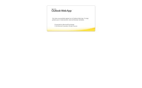 Sign out - Outlook Web App