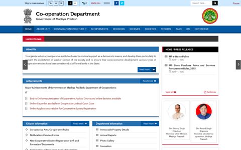 Co-operation Department, Government of Madhya Pradesh