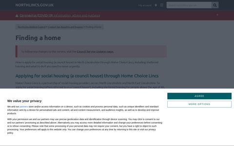 Finding a home - North ... - North Lincolnshire Council