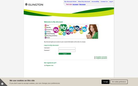 Welcome to My eAccount - Islington Council