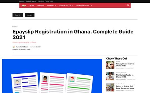 Epayslip Registration In Ghana. Complete Guide 2020 ...
