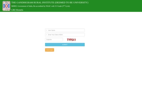 Portal | ResetPassword - The Gandhigram Rural Institute