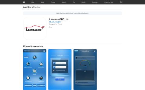 ‎Lescars OBD on the App Store
