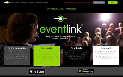 Eventlink | School Event and Athletic Scheduler