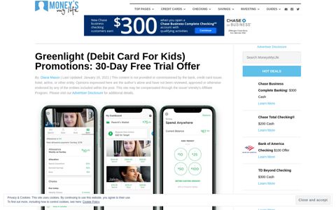 Greenlight (Debit Card For Kids) Promotions: 30-Day Free ...