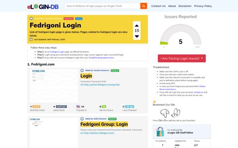 Fedrigoni Login - A database full of login pages from all over ...
