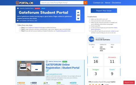 Gateforum Student Portal