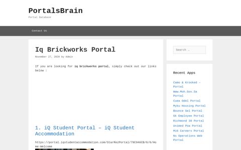 Iq Brickworks - Iq Student Portal - Iq Student Accommodation