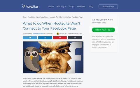 What to do When Hootsuite Won't Connect to Your Facebook ...