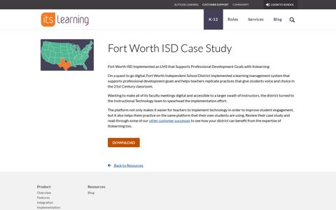 Fort Worth ISD Case Study Resources | itslearning - United ...