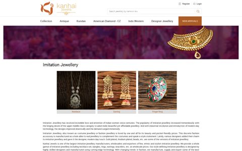 Imitation Jewellery - Kanhai jewels