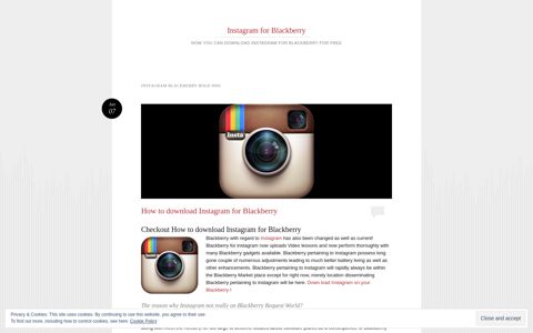 instagram blackberry bold 9900 | Instagram for Blackberry