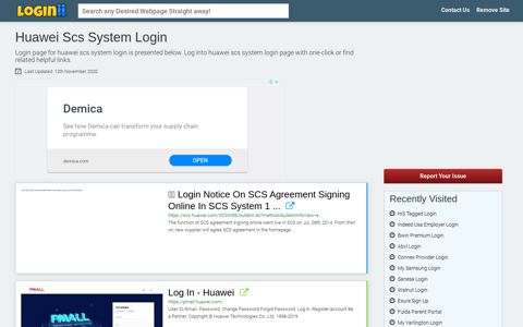 Huawei Scs System Login - Loginii.com