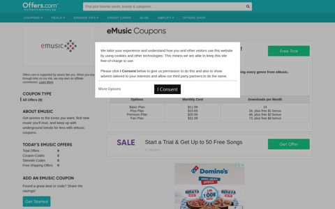 eMusic Coupons & Promo Codes 2020 - Offers.com
