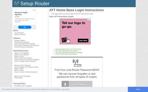 How to Login to the ATT Home Base - SetupRouter