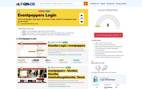 Eventpeppers Login - A database full of login pages from all ...