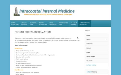 Patient Portal - Intracoastal Internal Medicine