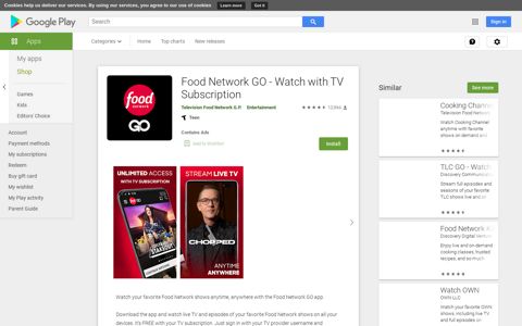Food Network GO - Watch & Stream 10k+ TV Episodes - Apps ...