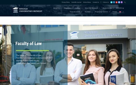 Home Page - English - Kolegji Universitar i Biznesit