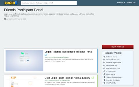 Friends Participant Portal - Loginii.com