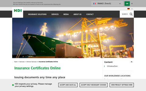 Insurance Certificates Online - HDI Global SE