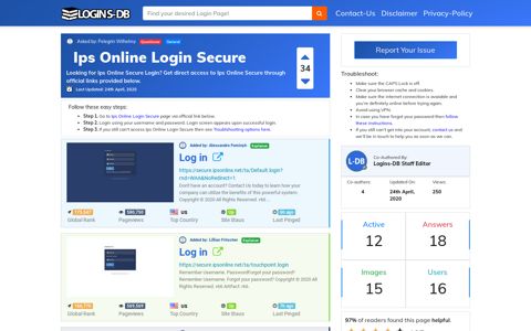 Ips Online Login Secure - Logins-DB
