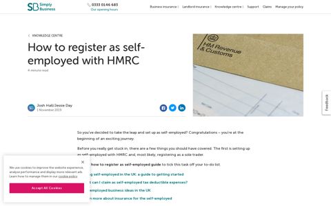 How to register as self-employed with HMRC - Simply Business