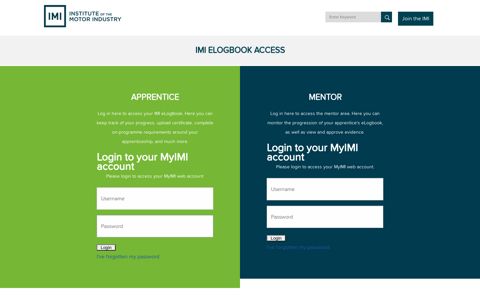 Login to your MyIMI account