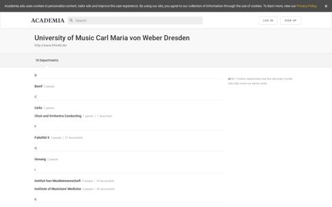 University of Music Carl Maria von Weber Dresden ...