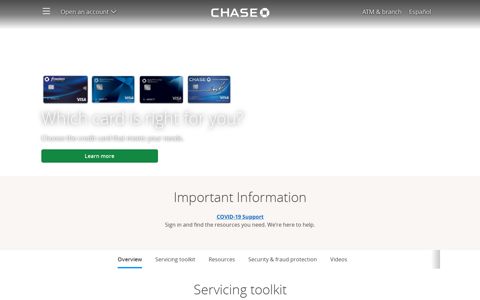 Online Account Access | Credit Card | Chase.com - Chase Bank