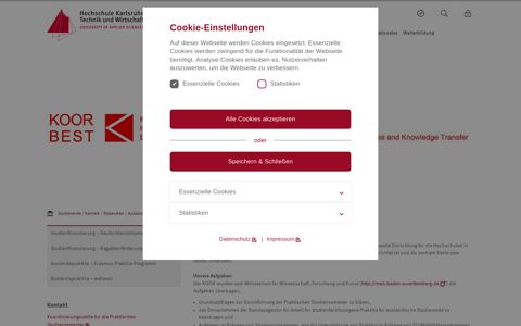 Erasmus-Konsortium KOOR/BEST - Hochschule Karlsruhe ...
