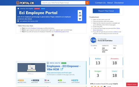 Eci Employee Portal