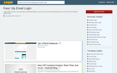 Fwsc Vip Email Login - Loginii.com