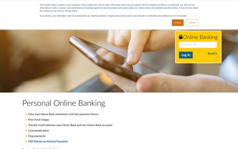 Personal Online Banking | Honor Bank