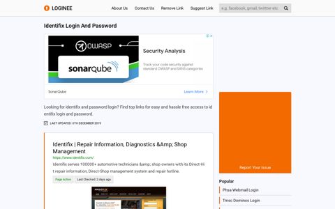 Identifix Login And Password - loginee.com logo loginee