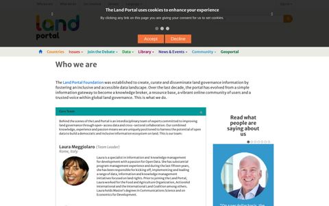 Who we are | Land Portal