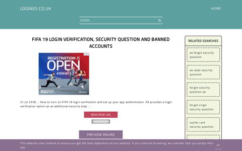 FIFA 19 Login Verification, Security Question and Banned ...
