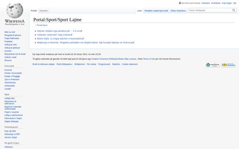 Portal:Sport/Sport Lajme - Wikipedia
