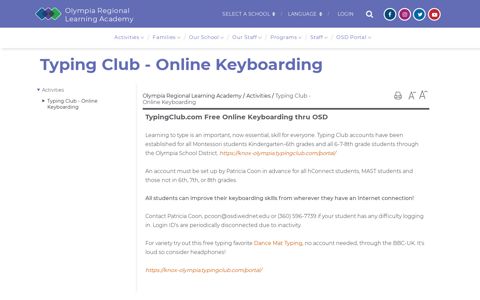 Typing Club - Online Keyboarding - Olympia Regional ...