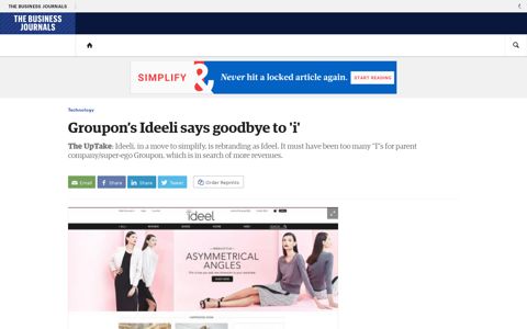 Groupon owned Ideeli fashion site says goodbye to 'i' and ...
