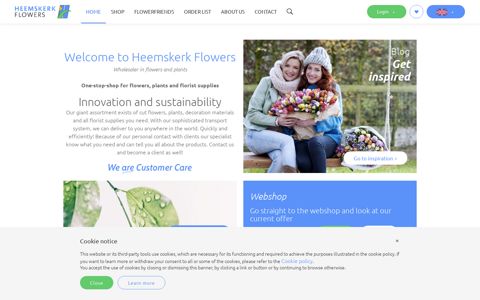 Heemskerk Flowers: Wholesale of flowers, plants and bouquets