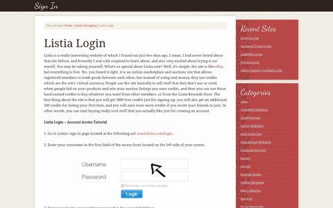 Listia Login – Listia.com Account Sign In - Signin.co