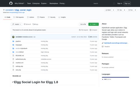 Elgg Social Login for Elgg 1.8 - GitHub