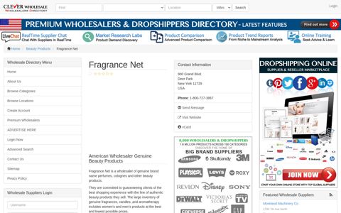 Fragrance Net - Wholesale Suppliers