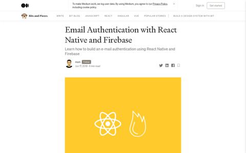 Email Authentication with React Native and Firebase | by msm ...
