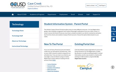 Parent Portal & Grades Online - Cave Creek Unified School ...