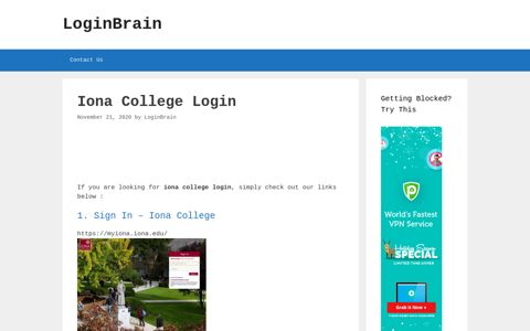 iona college login - LoginBrain